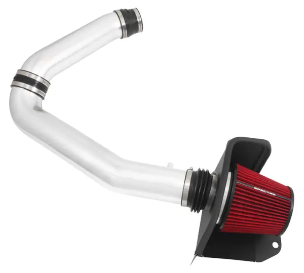 Spectre 11-15 Jeep Grand Cherokee V6-3.6L F/I Air Intake Kit - Polished w/Red Filter Exclusive