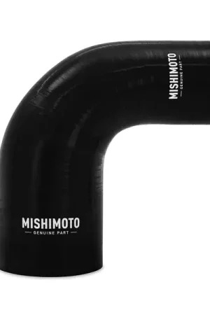 High Quality Mishimoto Silicone Reducer Coupler 90 Degree 3in to 3.5in - Black