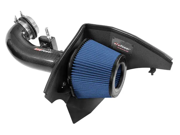 Hot Deal aFe 19-20 GM Trucks 5.3L/6.2L Track Series Carbon Fiber Cold Air Intake System With Pro 5R Filters