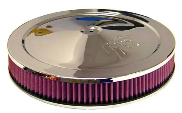K&N 14in Red Custom Air Cleaner Assembly - 5.125in ID x 14in OD x 3.87in H Price Drop