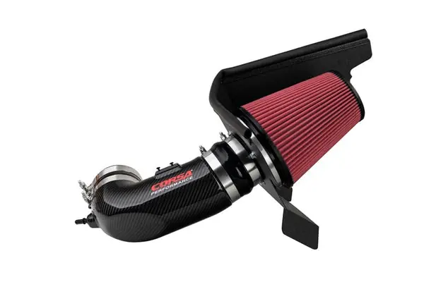 Grab Now Corsa 2017-23 Chevrolet Camaro ZL1 Carbon Fiber Air Intake w/ DryTech 3D No Oil Filtration
