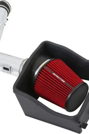 Spectre 11-14 Ford F250/350 V8-6.2L F/I Air Intake Kit - Polished w/Red Filter Special Discount