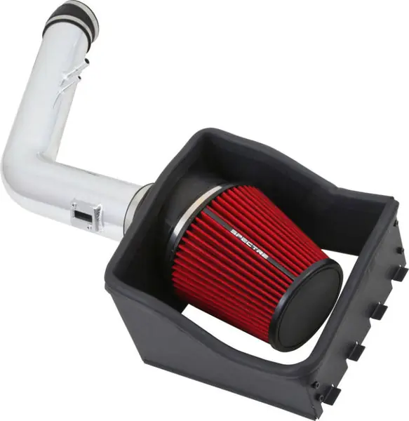 Spectre 11-14 Ford F250/350 V8-6.2L F/I Air Intake Kit - Polished w/Red Filter Special Discount
