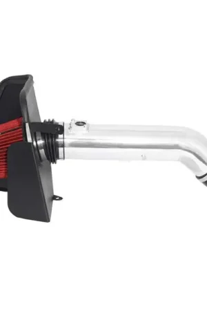 Limited Offer Spectre 09-12 GM Truck V8-4.8/5.3/6.0L F/I Air Intake Kit - Polished w/Red Filter