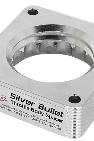 Holiday Sale aFe Silver Bullet Throttle Body Spacer 03-06 Nissan 350Z V6 3.5L (VQ35DE)