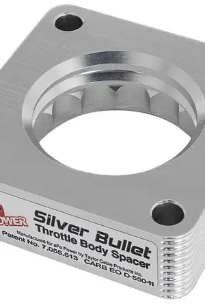 Buy Direct aFe Silver Bullet Throttle Body Spacers TBS Jeep Wrangler (TJ YJ) 91-06 4.0L