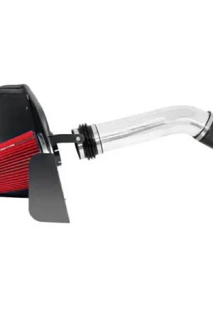 Original Spectre 07-08 GM Truck V8-4.8/5.3/6.0L F/I Air Intake Kit - Clear Anodized w/Red Filter