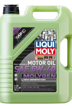 Popular LIQUI MOLY 5L Molygen New Generation Motor Oil SAE 5W40
