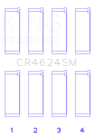 Deal King Engine Bearings Hyundai G4KE/G4KC Rod Bearings (Set of 4)