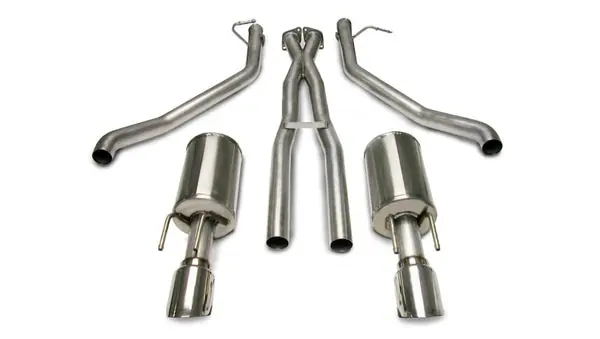 Bargain Corsa 2005-2006 Pontiac GTO 6.0L V8 2.5in Sport Cat-Back + XPipe Exhaust Polished Tips
