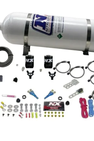 Price Drop Nitrous Express 03-18 Nissan 350Z/370Z Dual Nozzle (35-150HP) w/15lb Bottle