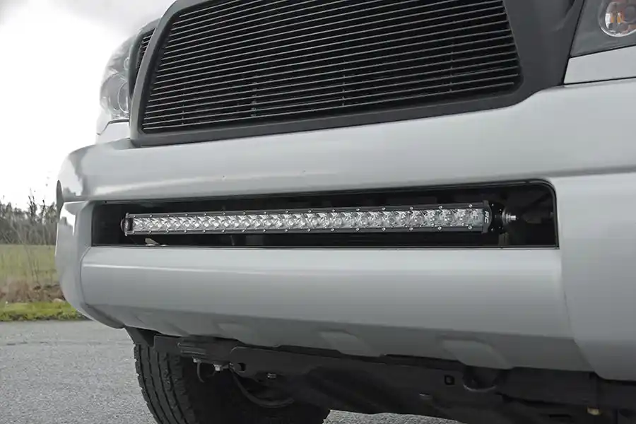 Toyota 30 Inch LED Hidden Bumper Mounts 05-15 Tacoma Rough Country Crafted