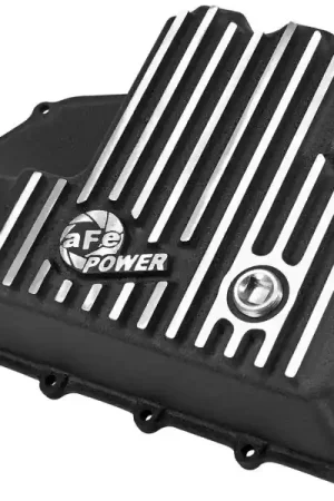 Place Order AFE Engine Oil Pan Black Machined; 14-16 Dodge RAM 1500 EcoDiesel 3.0L V6 (td)