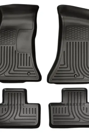 Free Returns Husky Liners 11-12 Dodge Challenger WeatherBeater Combo Black Floor Liners