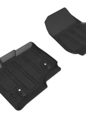 3D MAXpider 15-22 Ford F150 Supercrew Hybrid Insert Kagu 1st Row Floormat for L1FR08304609 - Black In Demand