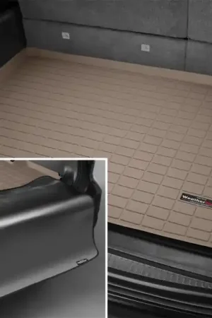 WeatherTech 15+ Cadillac Escalade ESV Cargo Liner w/ Bumper Protector - Tan Crafted