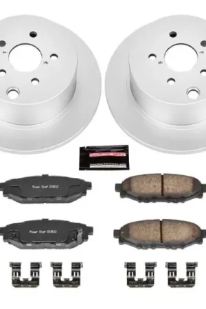 Power Stop 16-18 Subaru Crosstrek Rear Z17 Evolution Geomet Coated Brake Kit Certified