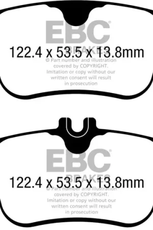 EBC 2017+ Honda Civic Turbo Type-R 2.0L Yellowstuff Rear Brake Pads In Demand
