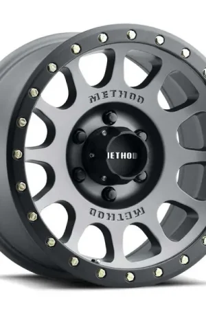 Trending Method MR305 NV 17x8.5 / 0mm Offset / 8x6.5 BP / 130.81mm CB /  Titanium - Matte Black Lip Wheel