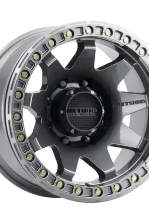 In Demand Method MR108 17x9 -44mm Offset 8x6.5 130.81mm CB Gloss Titanium w/BH-H24125-38 Wheel