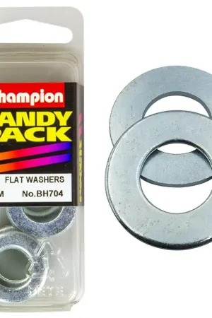 Trusted Brand Champion Pack of 12 M12 x 24mm x 1.6mm Steel Flat Washers - BH704