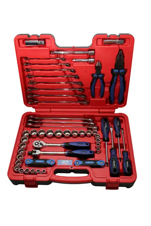 Authentic SP Tools 65 Piece Metric and SAE Tool Kit with Hard X-Case - SP51204 (Bulky Item - Freight Applies)