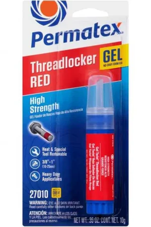 Seasonal Sale Permatex High Strength Threadlocker Red Gel 10G - 27010