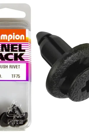 Champion Fasteners Push Rivets (14mm Head, 8mm Length, to Suit 6mm Hole) - Pack of 3 - TF75 Exclusive
