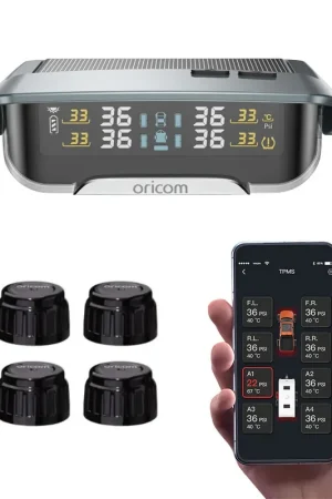 Oricom Tyre Pressure Monitoring System App with 4 External Sensors - TPMS10-4E Modern
