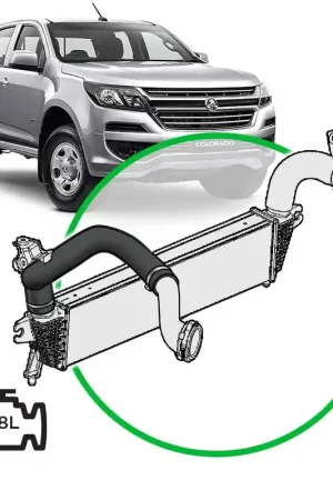 Fresh Stock SAAS to suit Holden Colorado Duramax 2012 - 2016 2.8LSilicone Intercooler Cold Pipe- SSH5205