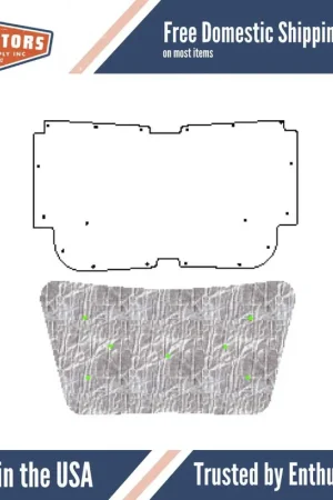 Hassle-Free Returns Hood Insulation Pad Heat Shield for 1978-79 Ford Bronco Under Hood Cover Smooth