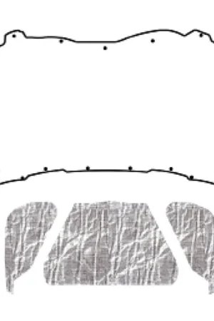 Seasonal Sale 2008-14 Dodge Challenger Under Hood Cover-Smooth | Hood Insulation Pad Heat Shield for 2008-2014 Dodge Challenger Under Cover Smoot | QRS-MOPARCL 0814-CUHC