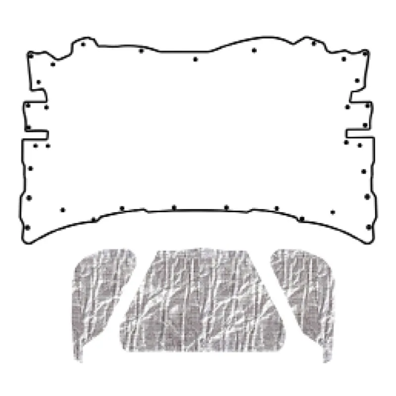 Seasonal Sale 2008-14 Dodge Challenger Under Hood Cover-Smooth | Hood Insulation Pad Heat Shield for 2008-2014 Dodge Challenger Under Cover Smoot | QRS-MOPARCL 0814-CUHC