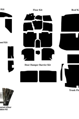 Insulation Sound Deadener Kit for 1952-53 Oldsmobile 88-98 Sedan Shield Complete Save Now