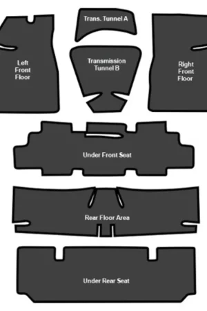 Sound Deadener for 1968-1972 Buick Sportwagon Die Cut EVA Complete 7Pc Top Pick