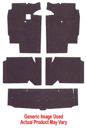 Sound Deadener Tar Paper 6pc for 1973-77 Chevrolet Chevelle Malibu 2 Dr Hardtop Handmade