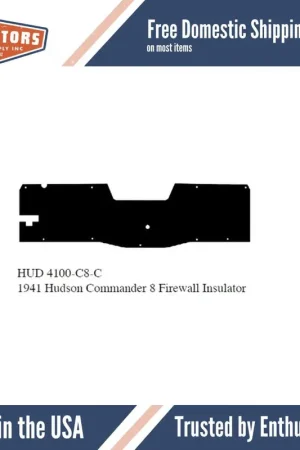 Firewall Insulation for 1941 Hudson Commander 8 Certified