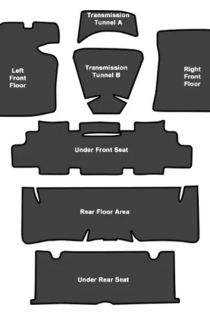Sound Deadener for 1964-1967 Buick Sportwagon EVA Complete 7Pc Exclusive Offer