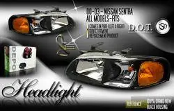 Black Headlights Amber Genuine