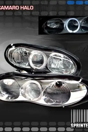 Genuine Chrome Diamond Halo Headlights