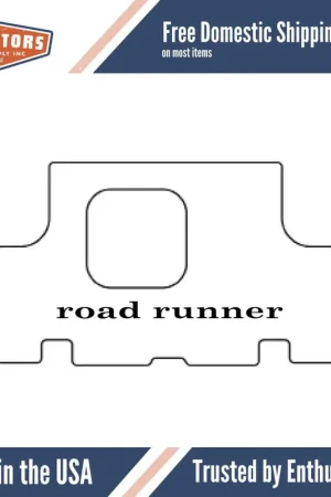 Trunk Floor Mat Cover for 71-74 Plymouth Sebring Ultra High Def Rubber w/MB-080 Modern