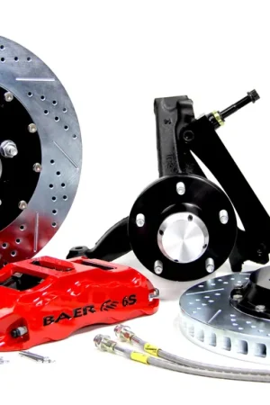 Baer Brakes 4301109HO-11 Baer Brakes 14" Extreme+ Front Brake Kit, Hugger Orange, Slot, ARP Studs One Day Deal