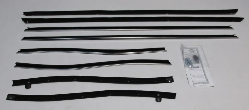 Window Sweeps Felt Kit Weatherstrip for 1969-1970 Cadillac Deville Convertible Premium