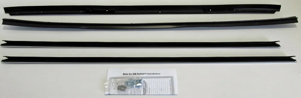 Luxury Window Sweeps Felt Kit for 1974-1976 Cadillac Coupe Deville Hardtop OEM