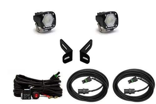 Baja Designs 2021-2024 Ford Bronco Sport Dual S1 WC Dual Reverse Kit - Clear - 447689 Fan Favorite