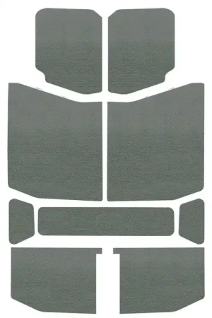 DEI 2018-2025 Jeep Wrangler JL 4-Door Headliner 9-pc - Gray dei050169 Genuine