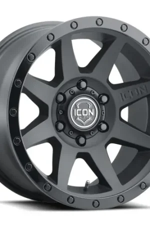 ICON Rebound 18x9 6x5.5 0mm Offset 5in BS 106.1mm Bore Double Black Wheel Time-Limited