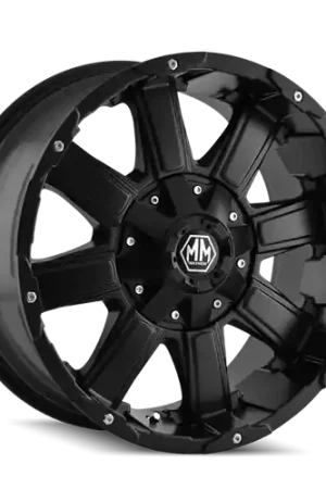 Mayhem 8030 Chaos 18x9 / 5x127 BP / 18mm Offset / 87mm Hub Matte Black Wheel High Quality