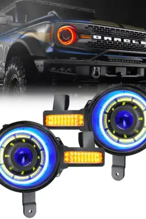 Oracle 2021-2025 Ford Bronco Oculus Bi-LED Projector Headlights - ColorSHIFT LED Limited Edition