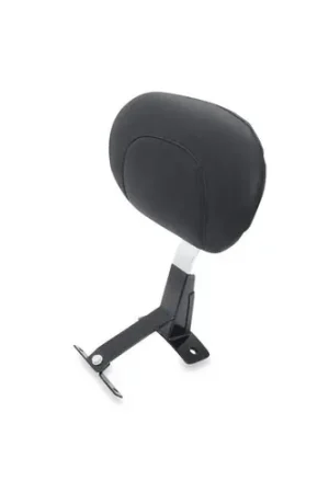 Mustang Motorcycle 08-21 Harley Davidson FL Touring Driver Backrest Kit - Black Luxury